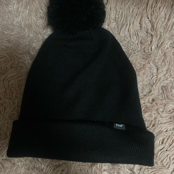TNA Accessories - TNA Classic Black Knit Beanie
